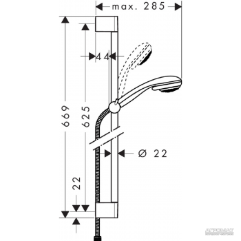 Душевой набор Hansgrohe Crometta 85 Vario 27763000