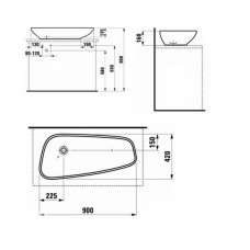 Laufen Palomba H8168010001121 Раковина