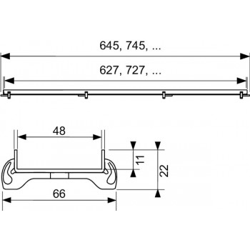 Tece Drainline 600970 Накладка для душового каналу (900 мм.)