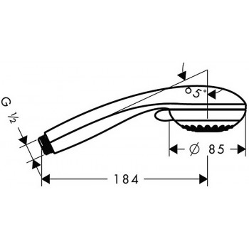 Ручний душ Hansgrohe Crometta 85 28562000