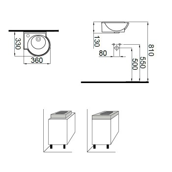 Idevit Myra 0201-0367 Раковина 36 см.