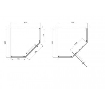 Душевая кабина Devit COMFORT FEN0223 (100 х 100 см.) прозрачное стекло