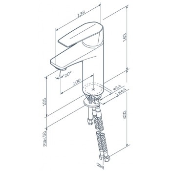 Смеситель для раковины Am Pm Gem F90E02100