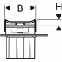Geberit CleanLine 154.450.KS.1 Накладка для душового каналу (L30-90 см.)