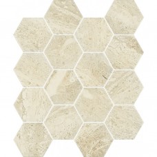 Paradyz Sunlight Stone Beige Mozaika Prasowana Hexagon New 22X25.5