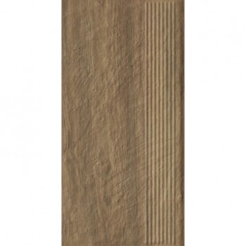 Сходинка пряма Paradyz Ceramika Carrizo Wood Stopnica Prosta Struktura Mat 600x300