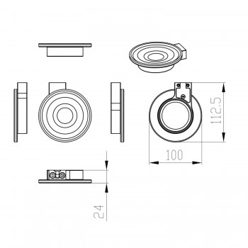 Мыльница Devit Universal 5030151 хром