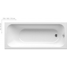 Ванна прямокутна Ravak Chrome C741000000 170х75 см.