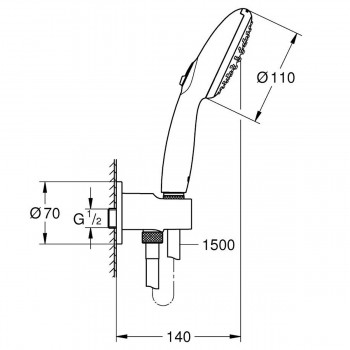 Душовий набір Grohe Tempesta 264062433