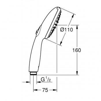 Ручний душ Grohe Tempesta 27597003 100