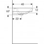 Geberit Smyle 500.223.01.1 Раковина (120 см.)