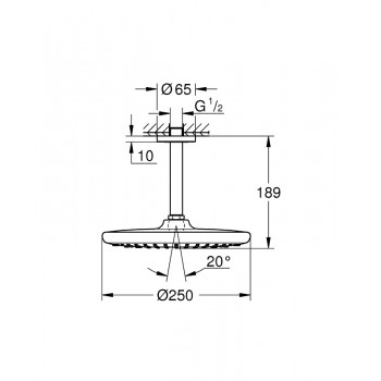 Верхний душ Grohe Tempesta 26688000