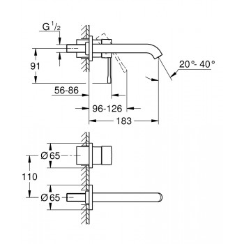 Смеситель для раковины Grohe Essence 29192DL1