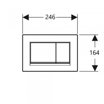 Кнопка змиву Geberit Sigma30 115.883.JQ.1 хром мат/хром глянець