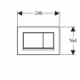 Кнопка змиву Geberit Sigma30 115.883.JQ.1 хром мат/хром глянець