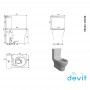 Унітаз компакт Devit Fresh 3110120 + кришка soft-close