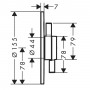Зовнішня частина термостату на 2 споживачі Hansgrohe Duoturn S 75418670