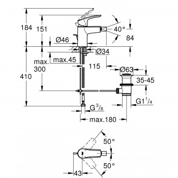 Змішувач для біде Grohe Eurosmart 32929003