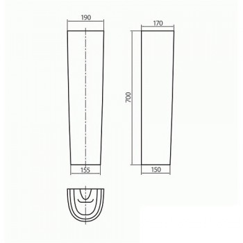 Пьедестал KOLO L87110 Runa