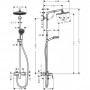 Hansgrohe Crometta S 27269000 Душевая система 240 1jet Showerpipe