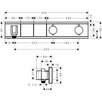 Hansgrohe Rainselect 15355000 Термостат 2 функції