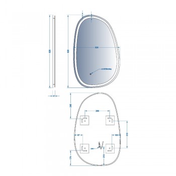 Дзеркало Devit Style 5415080 80х50 см.