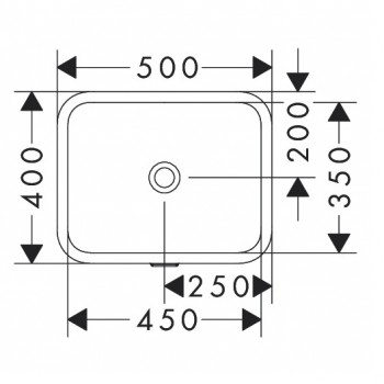 Раковина Hansgrohe Xuniva 60154450 45х35 см.