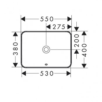 Раковина Hansgrohe Xuniva 60158450 55х40 см.