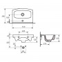 Умивальник Cersanit Cersania CCWF1000468071 / K11-0044-EX1 50 см.