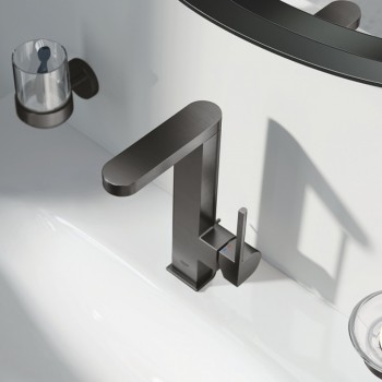 Смеситель для раковины Grohe Plus 23851AL3 L-Size, графит матовый