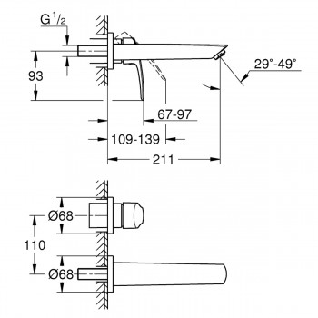 Смеситель для раковины Grohe Eurosmart 293382433