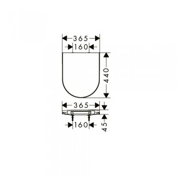 Кришка для унітаза Hansgrohe Elupura 60148450 soft-close, top fix