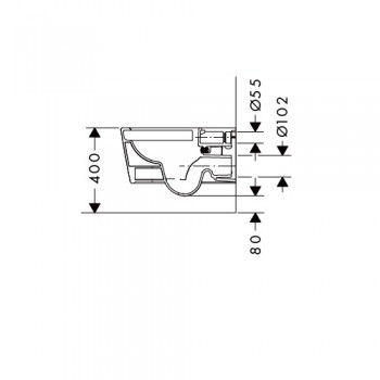 Унитаз подвесной Hansgrohe Elupura 60194450 rimless