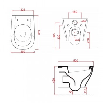 Унитаз подвесной Artceram Ten TEV006 01 soft-close белый глянец