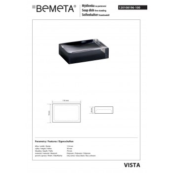 Мыльница Bemeta Vista 120108196-100