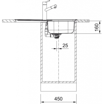 Кухонна мийка FRANKE SPARK SKL 611-79, оборотна (101.0598.809) 790х500 мм.