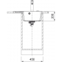 Кухонная мойка FRANKE CENTRO CNG 611-62 TL серый камень, крыло слева (114.0630.453) 620х500 мм.