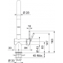 Смеситель для кухни FRANKE ACTIVE J с выдвижным изливом, хром (115.0653.401)