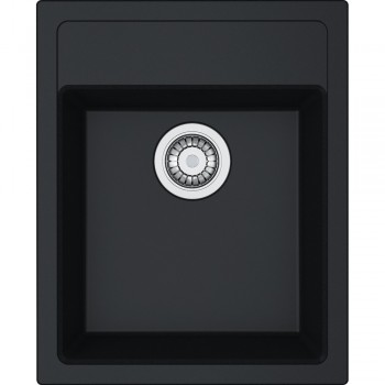 Кухонна мийка FRANKE SIRIUS SID 610-40 оборотна, чорна (114.0497.988) 430х530 мм.
