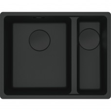Кухонная мойка FRANKE MARIS MRG 160 черная матовая, монтаж под столешницу (125.0699.229) 553х433 мм.