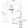 Змішувач для кухні FRANKE ACTIVE TWIST, сталь (115.0653.504)
