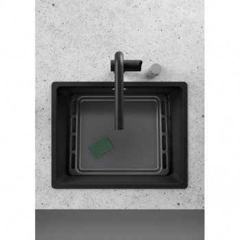 Кухонная мойка FRANKE MARIS MRG 610-52 черная матовая, врезной монтаж (114.0668.906) 560х440 мм.