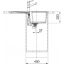 Кухонна мийка FRANKE URBAN UBG 611-78 оборотна, чорна матова (114.0699.234) 780х500 мм.