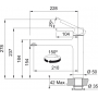 Смеситель для кухни FRANKE CENTRO, черный матовый (115.0621.613)