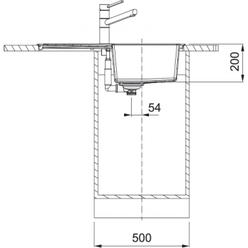 Кухонна мийка FRANKE SIRIUS 2 S2D 611-78 оборотна, сіра (143.0621.334) 780х500 мм.