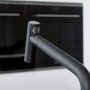Смеситель для кухни FRANKE ICON с выдвижным изливом и душем, черный матовый (115.0625.190)
