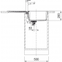 Кухонная мойка FRANKE CENTRO CNG 611-86 черная матовая, оборотная (114.0701.820) 860х500 мм.