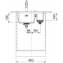 Кухонная мойка FRANKE MARIS MRG 160 белая, монтаж под столешницу (125.0701.785) 553х433 мм.