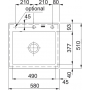 Кухонна мийка FRANKE MYTHOS MTK 610-58 онікс (124.0335.851) 580х510 мм.