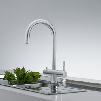 Смеситель для кухни FRANKE CLEAR WATER Eos для фильтрованной воды, нерж. сталь (120.0179.979)